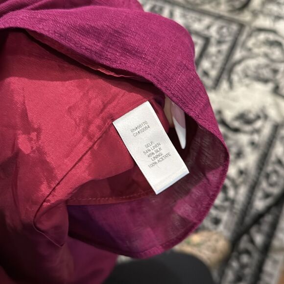 Anthropologie Quillaree Raspberry Silk Blend Dress - Picture 11 of 11